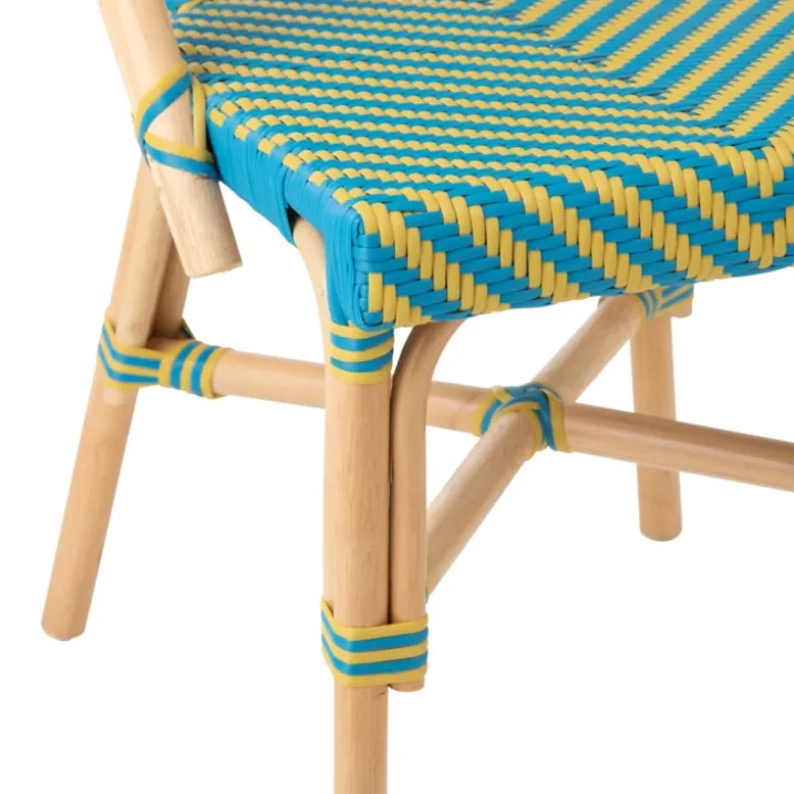 Chaise de jardin en rotin tressé