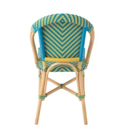 Chaise de jardin en rotin tressé