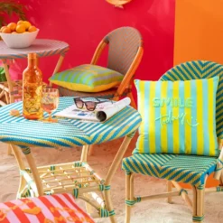 Chaise de jardin en rotin tressé