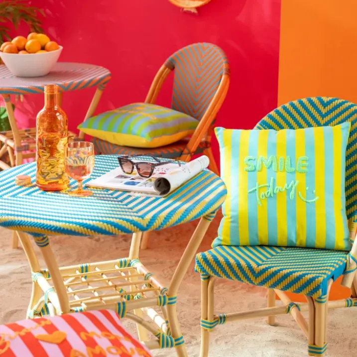 Chaise de jardin en rotin tressé