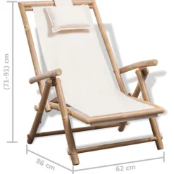 Chaise d'extérieur en bambou