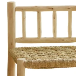 Chaise en bois de laurier et doum