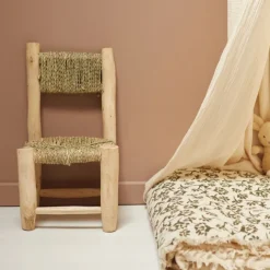 Chaise enfant bois de laurier et doum