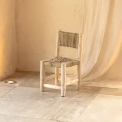 Chaise enfant bois de laurier et doum