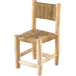 Chaise enfant bois de laurier et doum