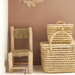 Chaise enfant bois de laurier et doum