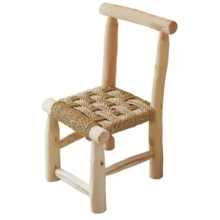 Chaise enfant bois Japandi