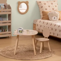 Chaise enfant dossier ourson