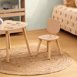 Chaise enfant dossier ourson