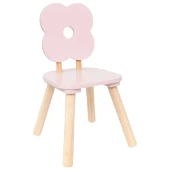 Chaise fleur rose pour enfant
