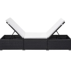 Chaise longue amovible avec coussin