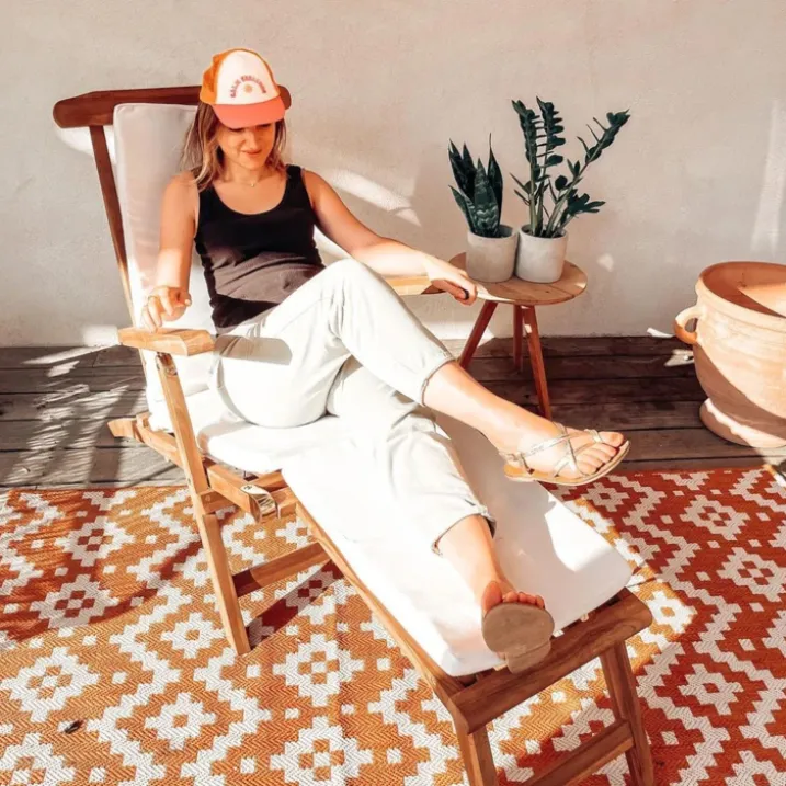 Chaise longue avec coussin
