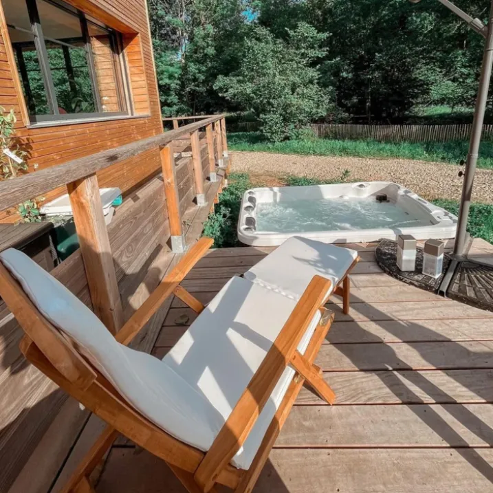 Chaise longue avec coussin