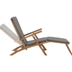 Chaise longue avec coussin