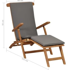 Chaise longue avec coussin