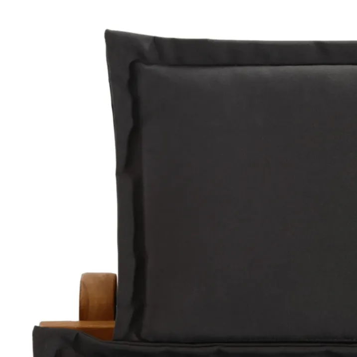 Chaise longue avec coussin bois d'Acacia