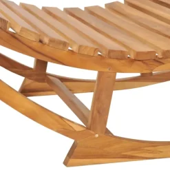 Chaise longue à bascule en teck