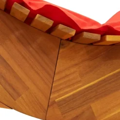 Chaise longue à bascule ergonomique avec coussin et appuie-tête