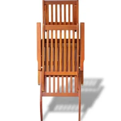 Chaise longue en bois d'acacia