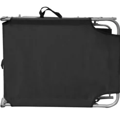 Chaise longue pliable avec auvent