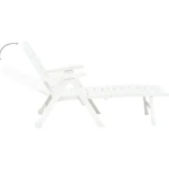 Chaise longue pliable unie