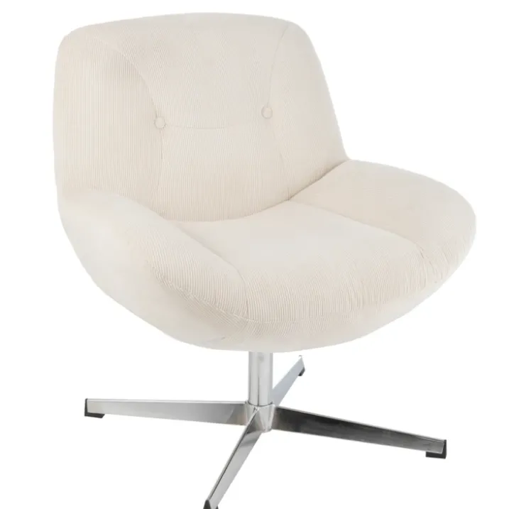 Chaise lounge effet velours texturé