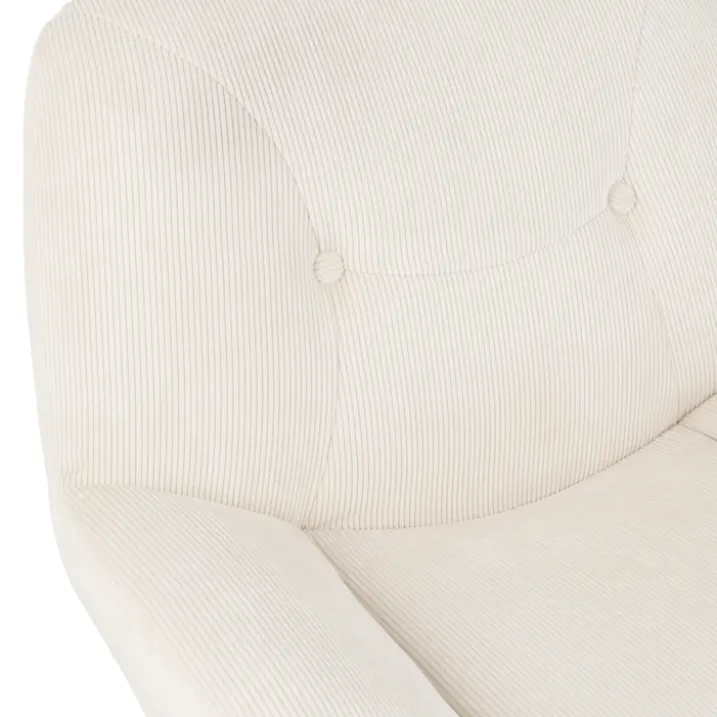 Chaise lounge effet velours texturé