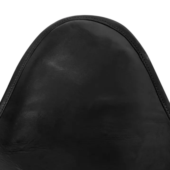 Chaise papillon en cuir