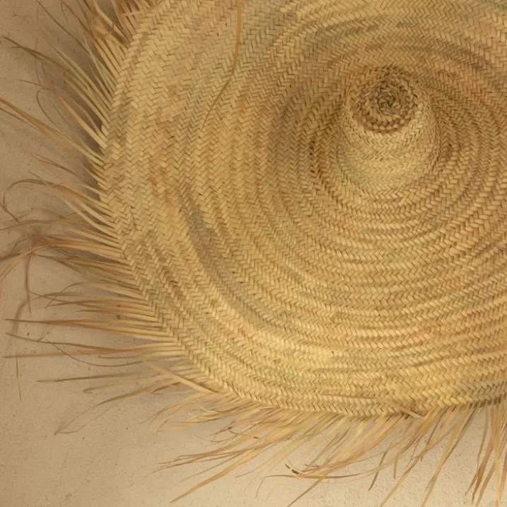 Chapeau de paille naturelle XXL