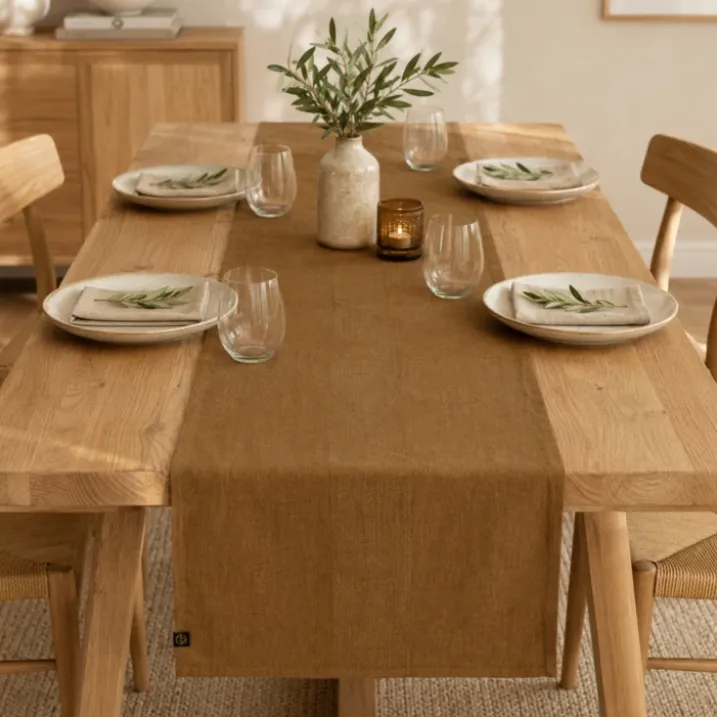 Chemin de table en lin PISE HAOMY
