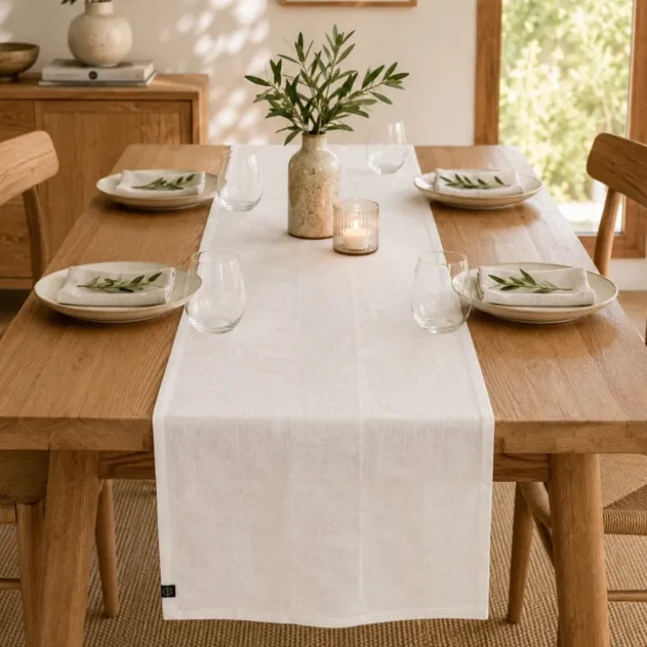 Chemin de table en lin PISE HAOMY