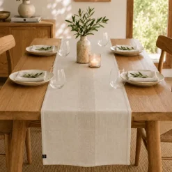 Chemin de table en lin PISE HAOMY