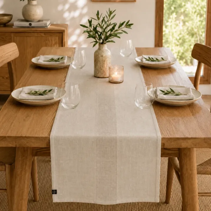 Chemin de table en lin PISE HAOMY