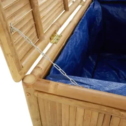 Coffre de rangement de jardin en bambou