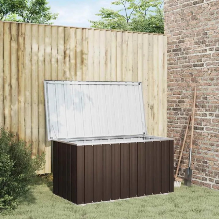 Coffre de rangement de jardin en acier galvanisé