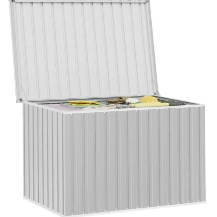 Coffre de rangement de jardin en acier galvanisé
