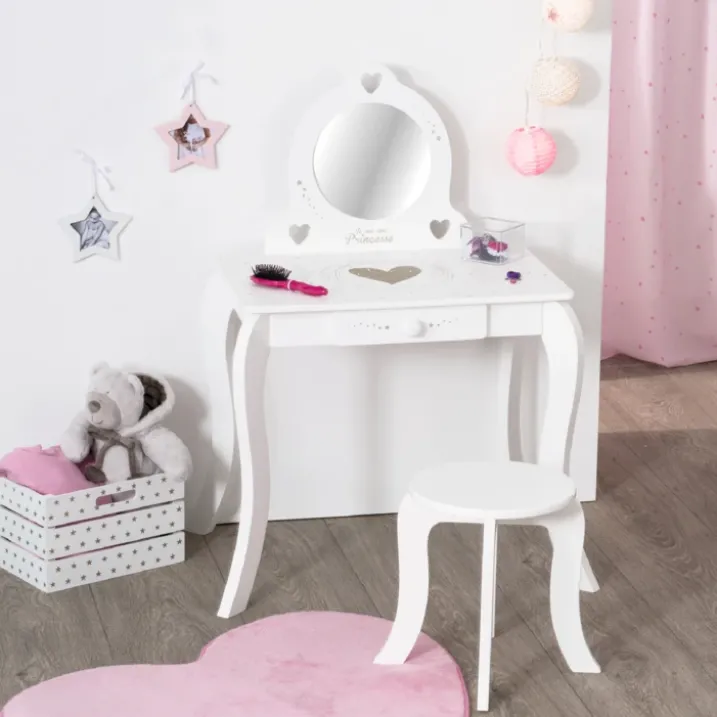 Coiffeuse et tabouret enfant