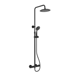 Colonne de douche thermostatique noire
