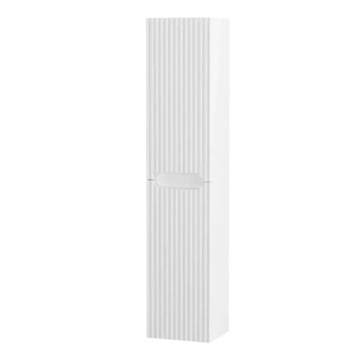 Colonne de salle de bains suspendue texturée et 2 portes