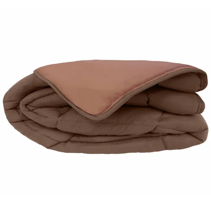 Couette chaude microfibre bicolore 400 gr/m2