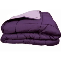 Couette chaude microfibre bicolore 400 gr/m2