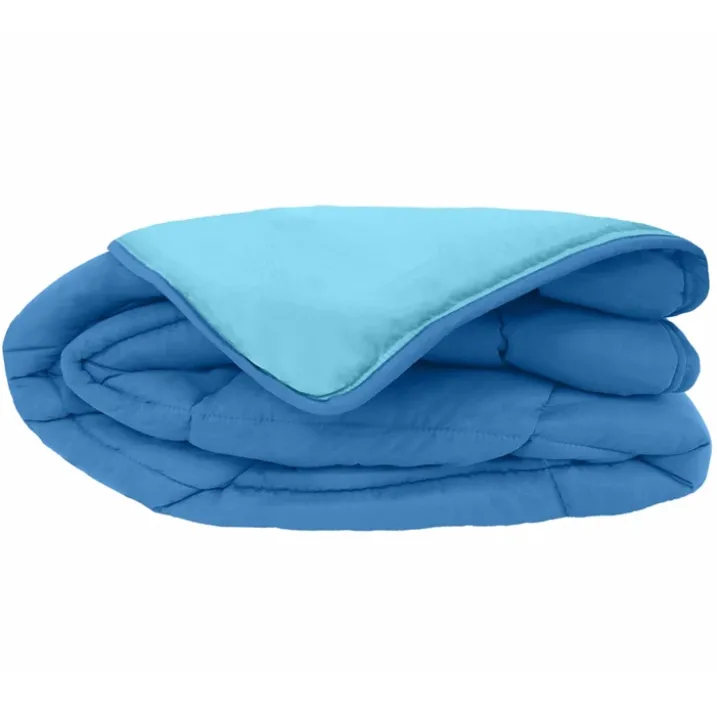 Couette chaude microfibre bicolore 400 gr/m2