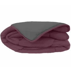 Couette chaude microfibre bicolore 400 gr/m2