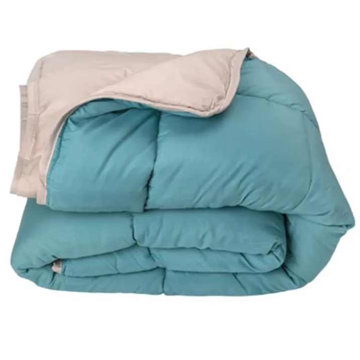 Couette chaude microfibre bicolore 400 gr/m2