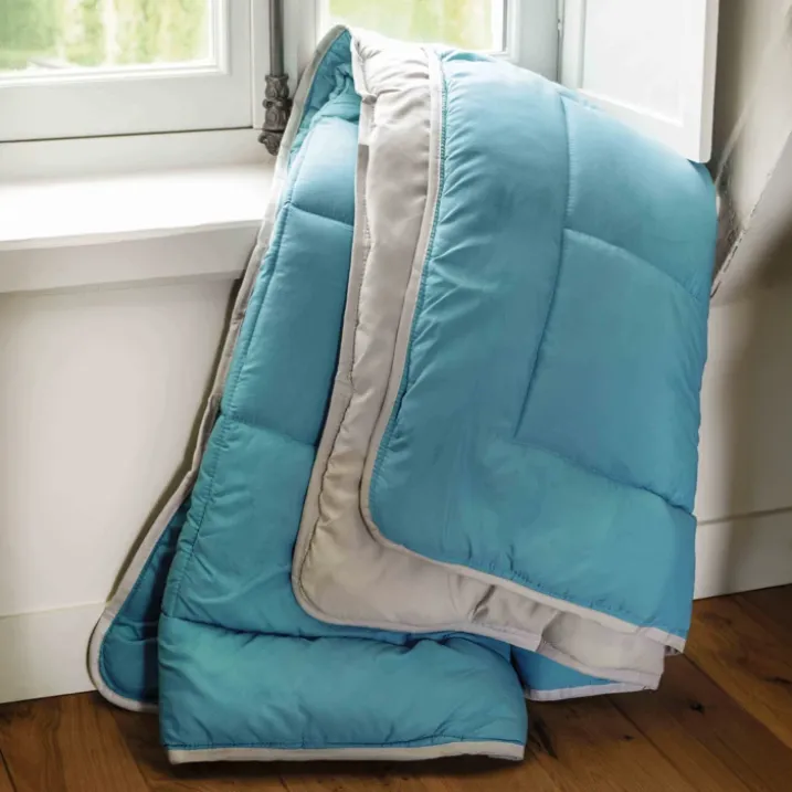 Couette chaude microfibre bicolore 400 gr/m2