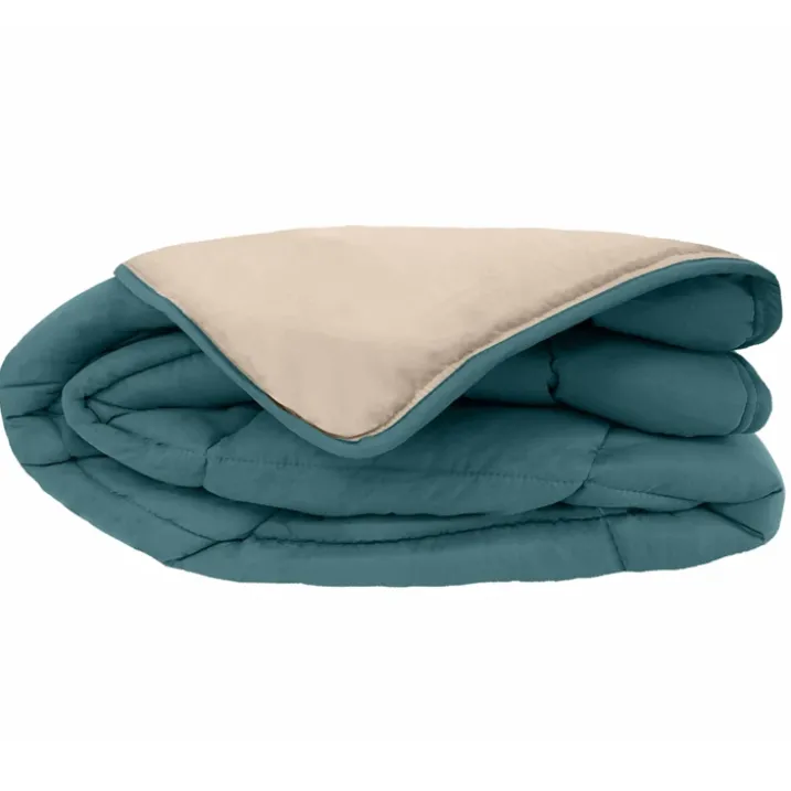 Couette chaude microfibre bicolore 400 gr/m2