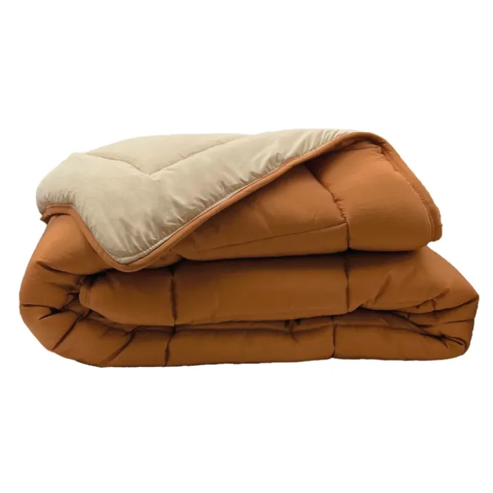 Couette chaude microfibre bicolore 400 gr/m2
