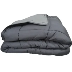 Couette légère réversible bicolore en microfibre 200 gr/m²