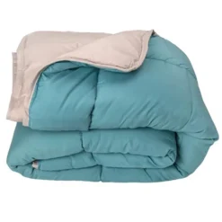 Couette légère réversible bicolore en microfibre 200 gr/m²