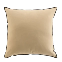 Coussin avec surjet en coton recyclé